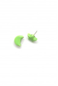 Ceramic Moon & Star Studs